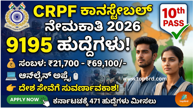 CRPF Constable Recruitment 2026
